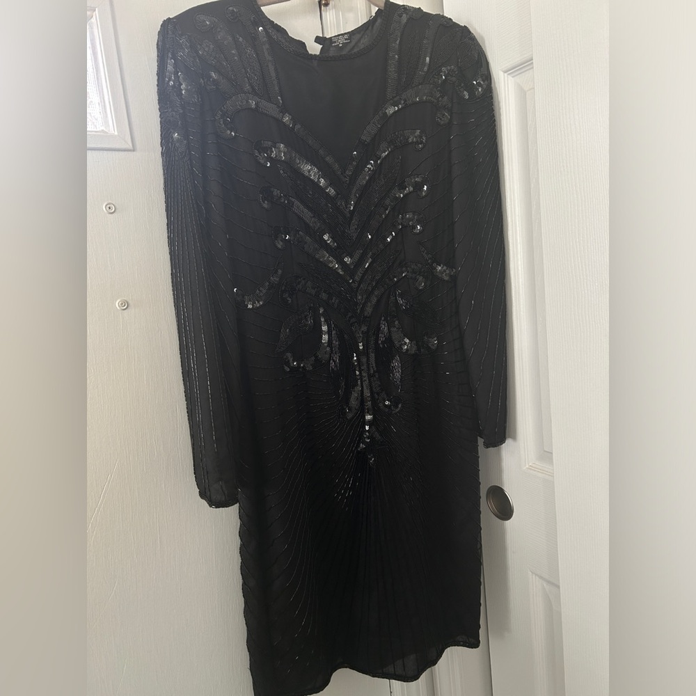 Semi sheer beaded/sequin dress